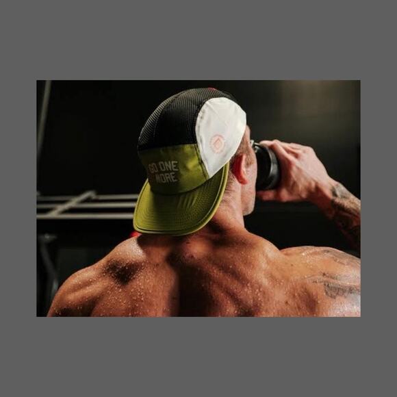 BPN Go One More 5 Panel Run Hat Green Black White Limited Edition EUC OSFM - Picture 9 of 9